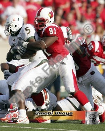 Amobi Okoye University of Louisville Cardinals 2006 action