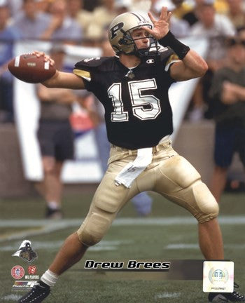 Drew Brees - Purdue University Boilermakers 2000 Action