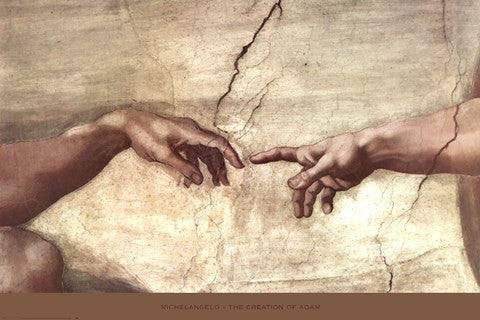 Creation of Adam (hands detail)