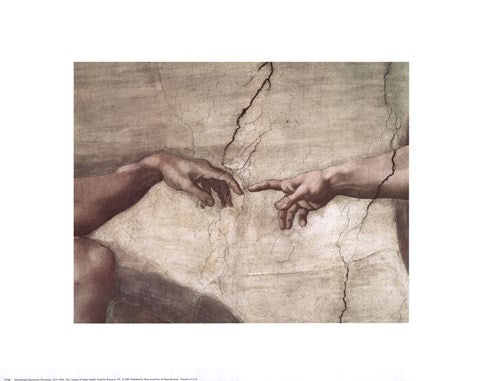 Creation of Adam (hands detail)