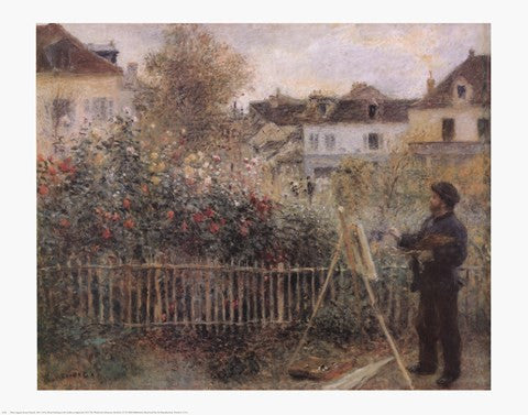 Monet Painting in his Garden at Argenteuil, c.1873