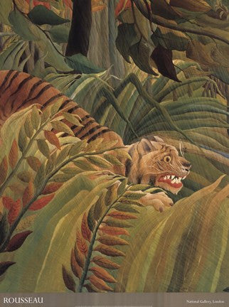 Detail from 'Tiger in a Tropical Storm (Surprised!), 1891'