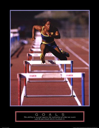 Goals - Runner Jumping Hurdles