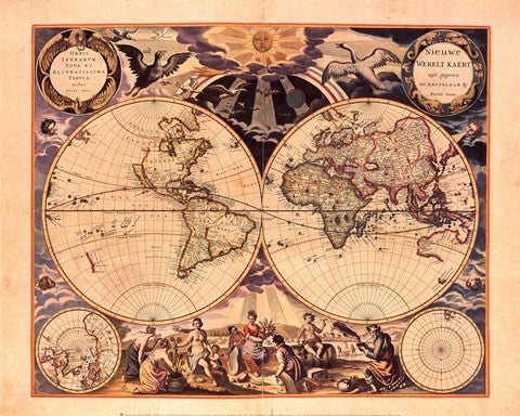 New World Map, 1676