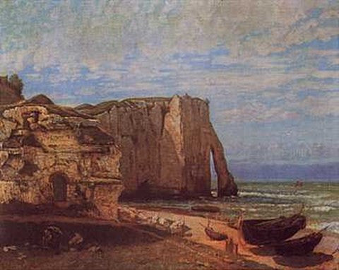 Cliffs At Etretat After a Storm