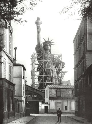 Statue of Liberty in Paris, 1886