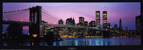 Brooklyn Bridge and New York City Skyline