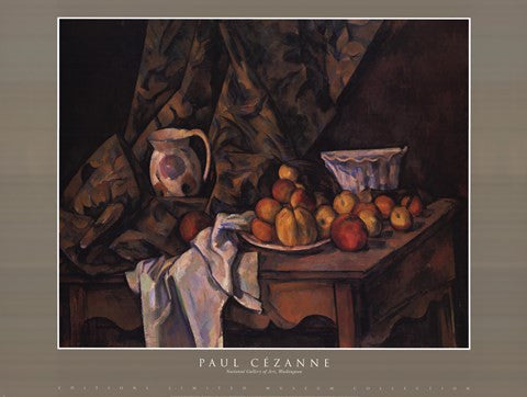 Still Life w Apples and Peaches