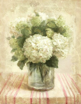 Cottage Hydrangeas in White