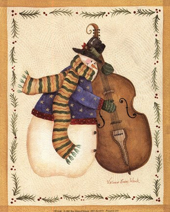 Snowman Playing Cello