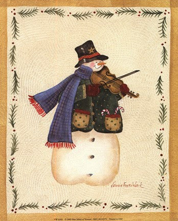 Snowman Playing Fiddle