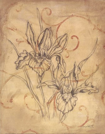 Pencil Sketch Floral III