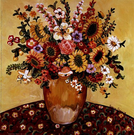 Golden Vase Floral