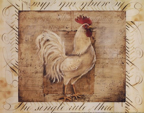 Rustic Farmhouse Rooster I - Mini