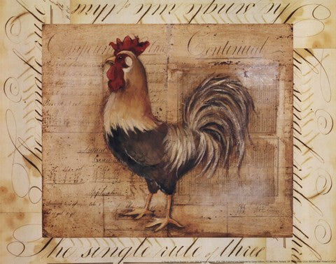 Rustic Farmhouse Rooster II - Mini