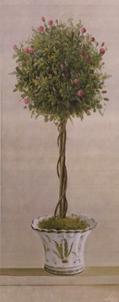 Pink Rose Topiary I