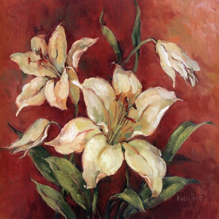 Crimson Lilies I