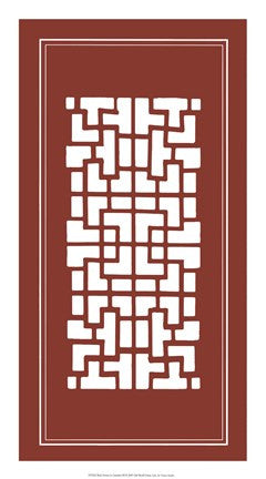 Shoji Screen In Cinnabar III