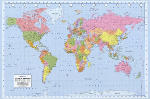 Political World Map, c.2007 (Miller Projection)