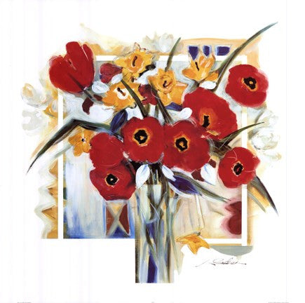 Red Poppies In Vase