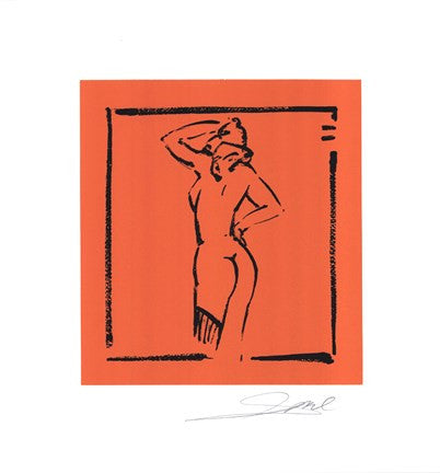 Hot Stuff - Light Orange - hand signed open serigraph