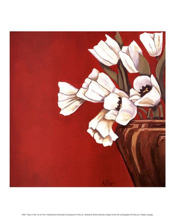 Tulips on Red