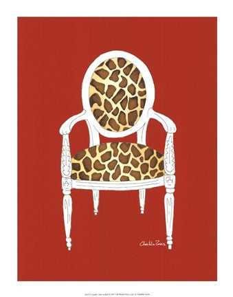 Giraffe Chair On Red