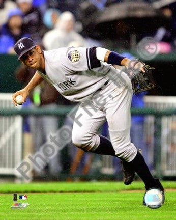 Alex Rodriguez 2008 Fielding Action