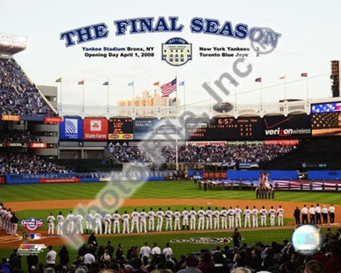 Yankee Stadium 2008 Opening Day With Overlay "The Final Season"