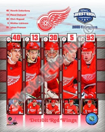 2008 Detroit Red Wings Western Conference Champions Composite