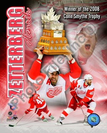 Henrik Zetterberg 2007-08 NHL Conn Smyth Trophy Winner Portrait Plus