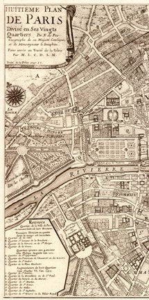 Plan de la Ville de Paris, 1715 (L)