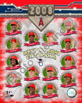 2008 Los Angeles Angels West Division Champions Composite