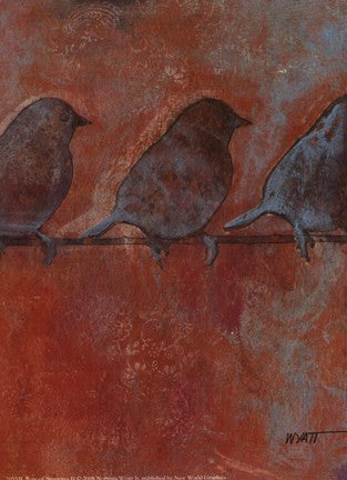 Row of Sparrows II