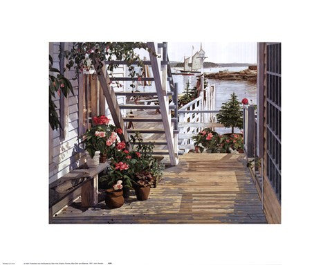 Blue Stair and Begonias, 1987