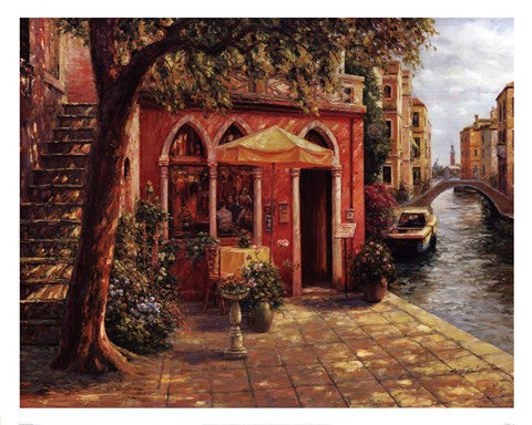 Cafe with Stairway,Venice