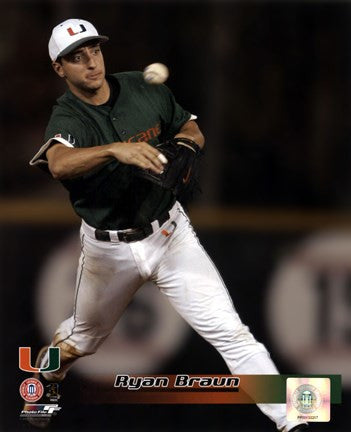 Ryan Braun University of Miami  Hurricanes 2005 Fielding Action