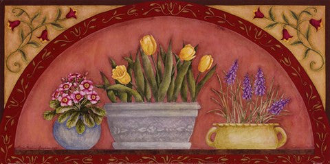 Tulips In Arch