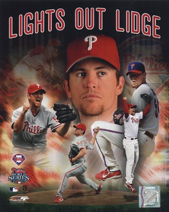 Brad Lidge "Lights Out Lidge" 2008 Portrait Plus