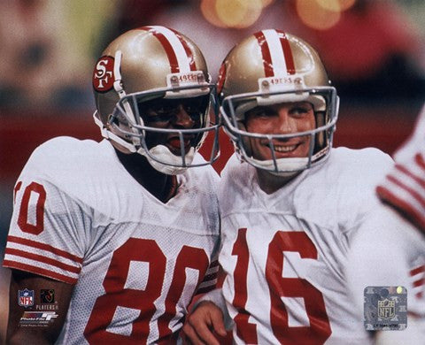 Jerry Rice - Joe Montana - Group Shot  (#1)