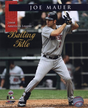 Joe Mauer 2008 American League Batting Title With Overlay