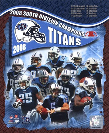 2008 Tennessee Titans AFC South Division Champs