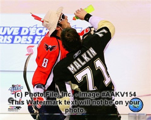 Alex Ovechkin & Evgeni Malkin 2008-09 NHL All-Star Game Action