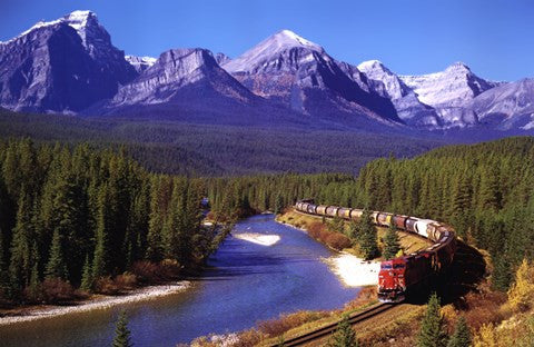 Train In The Rockies