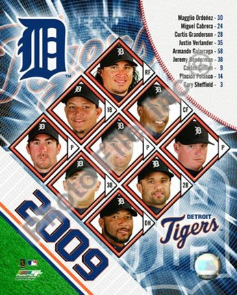 2009 Detroit Tigers Team Composite