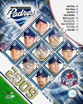 2009 San Diego Padres Team Composite