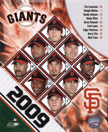 2009 San Francisco Giants Team Composite