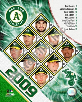 2009 Oakland A's Team Composite