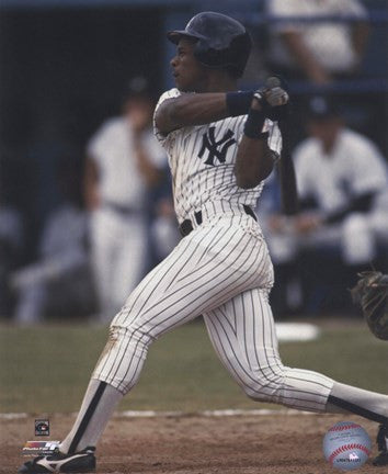 Rickey Henderson  Pinstripe Batting