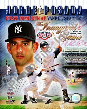 Jorge Posada - '09 Inaugural Game 1st H.R. - Portrait Plus